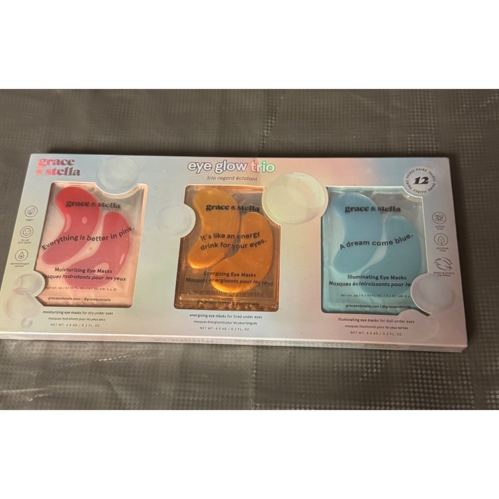 Under Eye Mask Patches 12 Pairs, Energy, Moisture, and Illuminate EXP  11/27 NEW